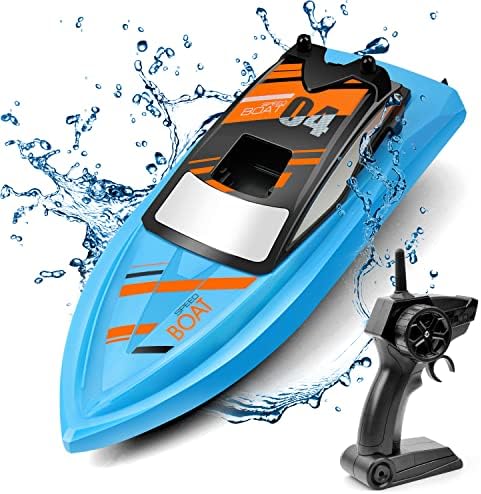 Gizmovine RC Boat Remote Control Boats para piscinas e lagos de 2,4 GHz Hobby de alta velocidade RC