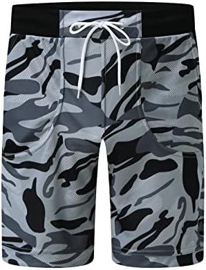 Miashui masculino short short masculino shorts de verão da calça de camuflagem esportes de calça curta Casual