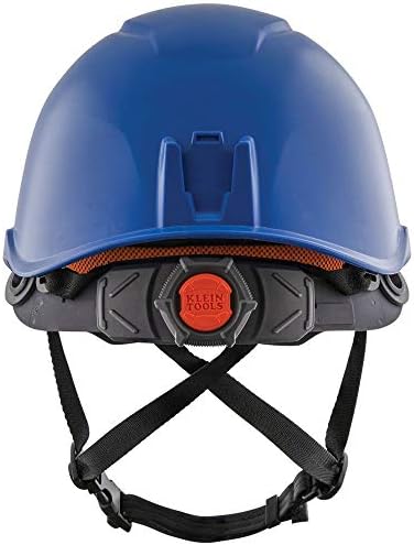 Klein Tools Suspensão do capacete de segurança CLMBRSPN, peça de substituição para capacetes de segurança de ferramentas Klein com botão de catraca e ajuste de pivô, preto/cinza