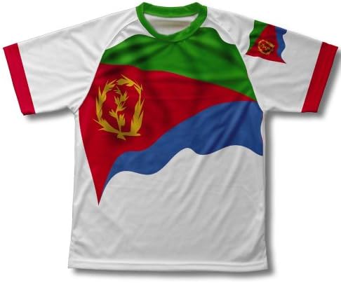 T-shirt de bandeira da bandeira da Eritreia SCUDOPRA para homens e mulheres