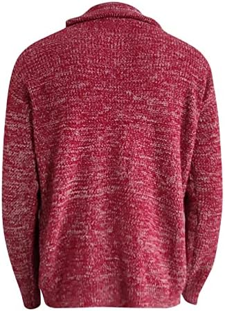 Masculino masculino moletons moletons de cor de manga longa de manga comprida suéter malha suéter suéteres grandes para homens