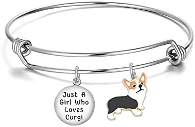 Bracelete de presente da NC Corgi apenas uma garota que ama a pulseira corgis corgi dono presente