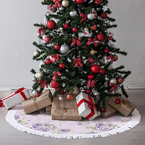 Salia de árvore de Natal de flor roxa Ornamentos de peste da árvore da árvore para decorações festa de férias