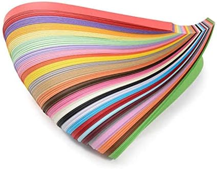 Tiras de papel de quilling odetojoy 10mm 36 cores 180 tiras de papel de origami diy duração de arte 54cm