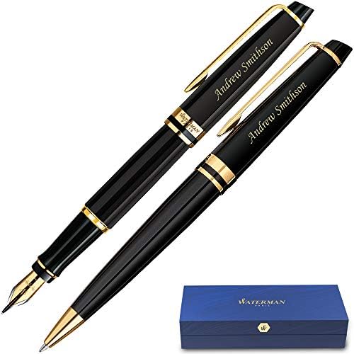 Dayspring canetas personalizadas Waterman Especialista Fountain & Ballpond Gift Pen Conjunto - Black