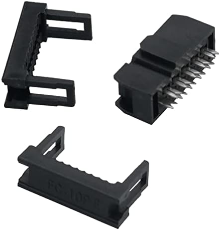 Soquete IDC mtqy 2x5 10p 2,54 mm linhas duplas soquetes IDC conectores fêmeas para cabo de fita plana