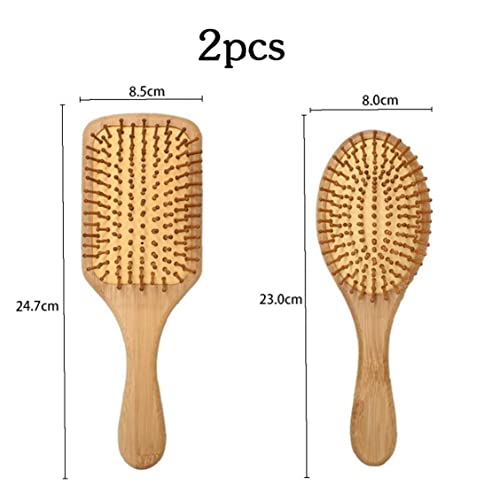 2pcs Hairbrush escova de escova Defino de escova de remo para homens Men molhos ou cabelos seco cacheados ou lisos