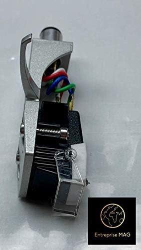 Cartucho, agulha de caneta e cabeça de prata com parafusos de montagem para Sansui FRD4, SR838, SR535, SR929,
