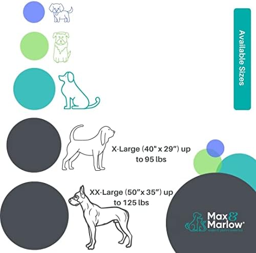 Max & Marlow luxuoso oval com alturas, cama de estimação de cuddler, cinza, xxl