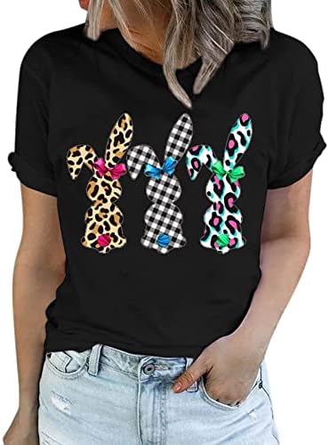 Páscoa Mama Bunny T Shirtr for Women Rabbit Print Funny Camise