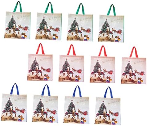 Veemoon 12pcs bolsa de presente de natal chrismas bolsas de presente bolsas de presente para crianças sacolas de brindes de natal