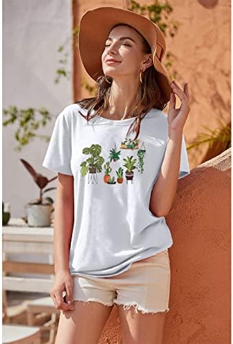 Plant Tshirt Women Herbology Plants Camisa de professora de camisa gráfica engraçada Camisetas de