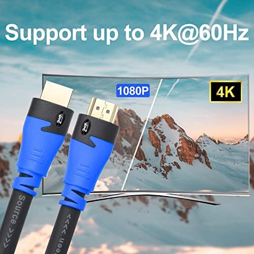 SHD HDMI Cable 100feet com Signal Booster 1080p HDMI CORD 2.0V BUSTO INCLUÍDO DE SINAL CL3 Classificado