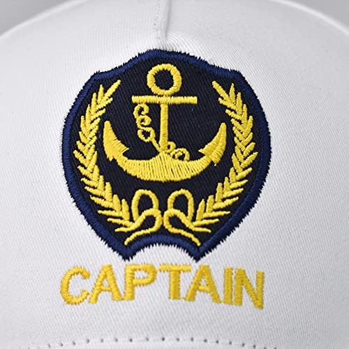 Gudves Capitão Hat Caps Baseball Caps Náuticos Marinheiros Marinha Marinha, Capitão de Capitão Ajustável Capas