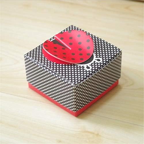 New Lee Creative Hot Ladybug Candy Box, Carton de embalagens de doces, caixa de presente de casamento,