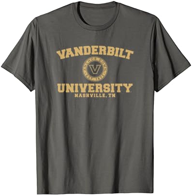 Camiseta do logotipo da Universidade Vanderbilt