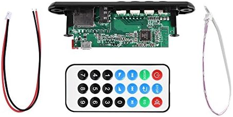Placa Bluetooth USB, módulo MP3 com módulo remoto, Bluetooth MP3 Decoder Board W/TF Slot de cartão/USB/FM