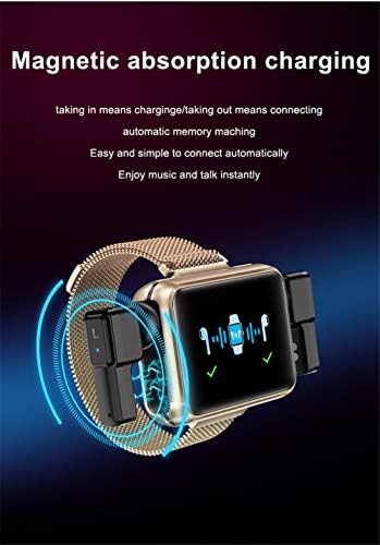 UCCE T91 TWS Wireless Bluetooth Headset Smart Watch Men 1,4 polegada Big Screen DIY Bluetooth CHEAR