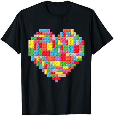 T-shirt do Dia dos Namorados do Block Block Building Block Build