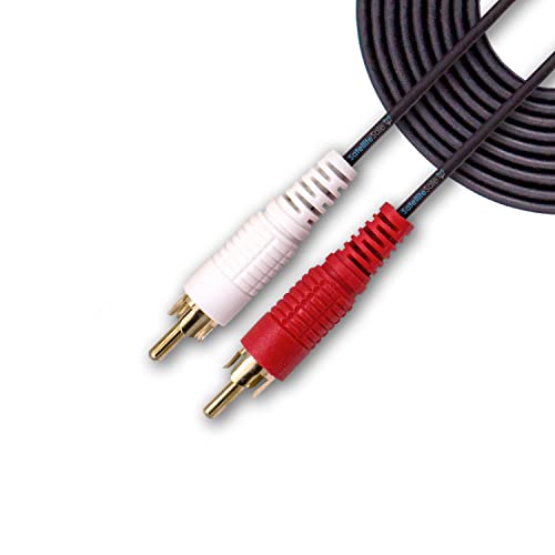 SATELLITESALE 2 Male a 2 machos RCA RCA Audio Composto Cabo Universal Wire Universal PVC Black