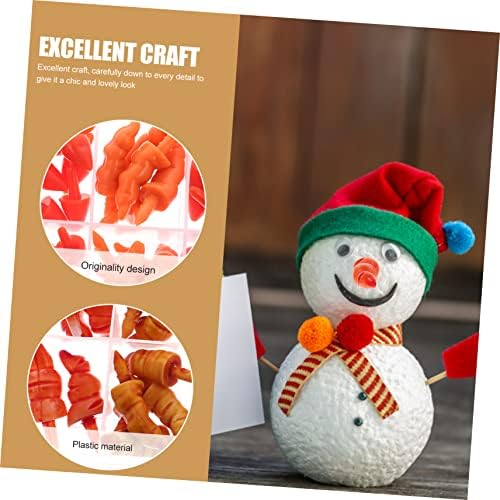 DIDISEAON 10 Caixas Maninho de neve Daror Hand Decor Princadeiras de plástico Acessórios para bonecas