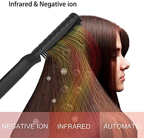 Pincel de alisadores de cabelo com ferro elétrico de ferro alisando com aquecimento mais rápido PTC Technology Cerâmica
