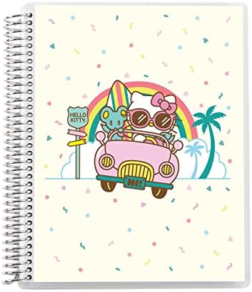 7 X 9 Spiral Bound To Notebook College Disparado páginas - Hello Kitty Cruisin - Notebook de 160 páginas. O papel