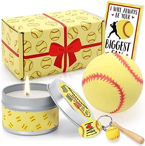 Presentes de softball de iluminação de softball Bombas Bombas de velas perfumadas Conjunto de