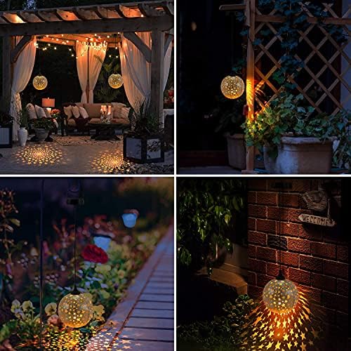 4 lanternas solares de embalagem decorações ao ar livre para pátio decoração de jardim à prova d'água