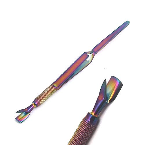 Tufail 1 pcs colorido aço inoxidável de aço unhas de unhas pinça cuticle huscer falsa modelagem de