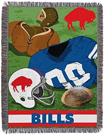 A Northwest Company NFL Unisex-Adult Vintage Tapestry Throw Blanket, 48 x 60
