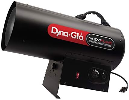 Dyna-Glo de 125.000 BTU Propano portátil silencioso aquecedor de ar forçado, Blak