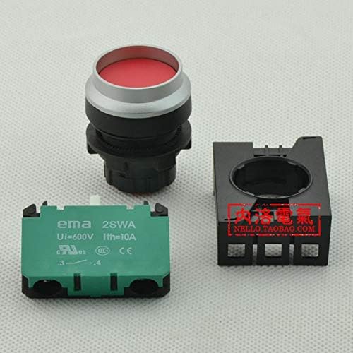[SA] Importa EMA 22mm Illumined Button Switch Auto-resetting E2p3 * azul amarelo vermelho e preto