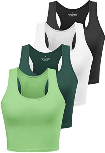 Tampa da colheita de treino de algodão JoViren para mulheres panos de ioga tampas de ioga camisetas esportivas atléticas