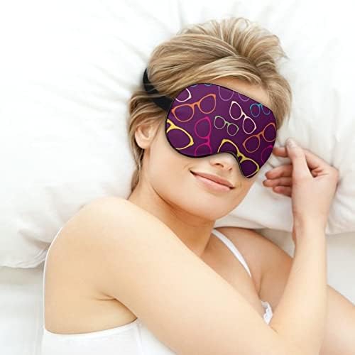 Óculos de sol coloridos Máscara do sono Máscara de máscara de olho macio tampa de sombra eficaz para