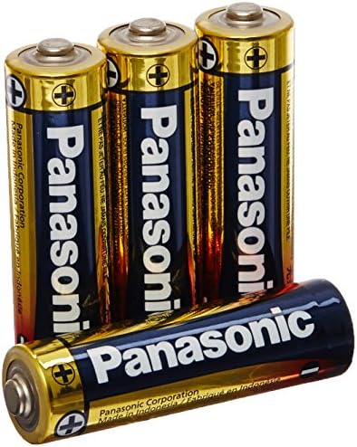 Panasonic AM-3PA/4B AlkalinePlus AA Baterias, 4 pacote