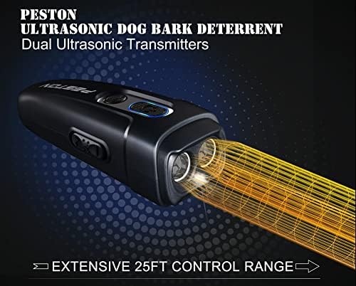 Dispositivos de controle de latido de cães peston dispositivo anti -Barking de sensor duplo, lanterna