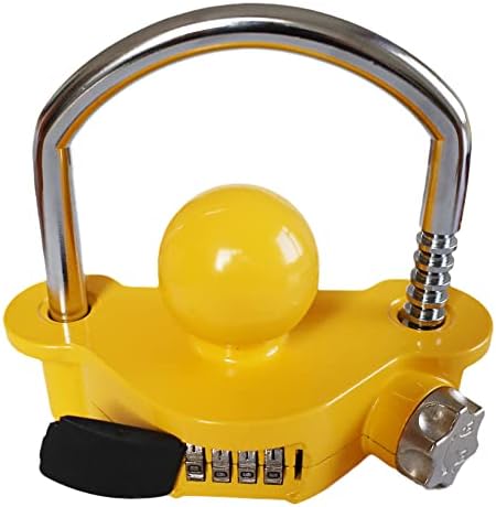 WJSKDQQ COPLINOR universal trava de trava de bola Tow Tow Hitch Lock Couplador de aço Bloqueio de língua Ajuste