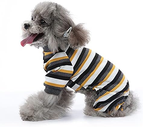 Pijama para cães para cães médios pequenos cães clássicos listrados de cachorro leves cães cães pjs