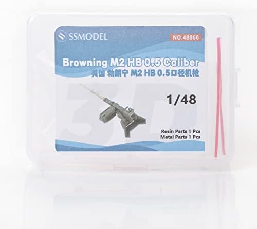SSMODEL 1/48 3D Detalhe da resina impressa Browning M2 HB 0,5 calibre Ss.848866, kit de modelo, artesanato para