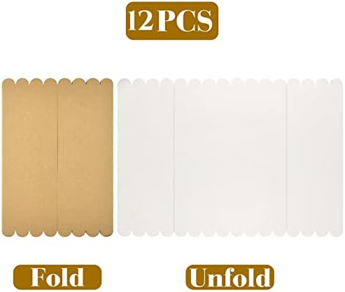 12 PCS Tri Fold Poster Board White Fold Fold Apresentation Placa de exibição portátil com 6 rolos de fita