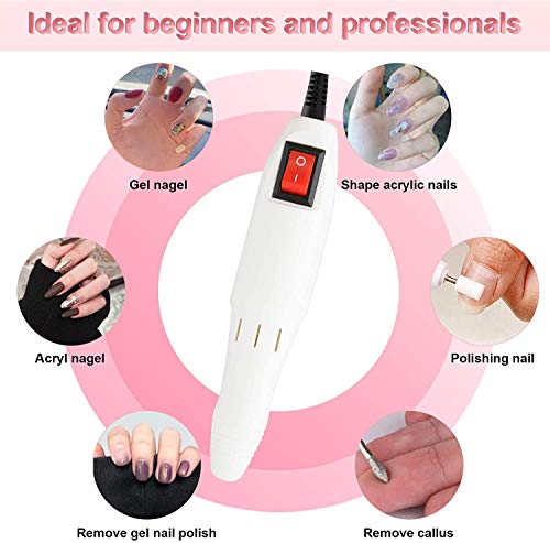 Diida Professional Electric Nail Arquivo Conjunto de pedicure kit de broca de manicure Removedor