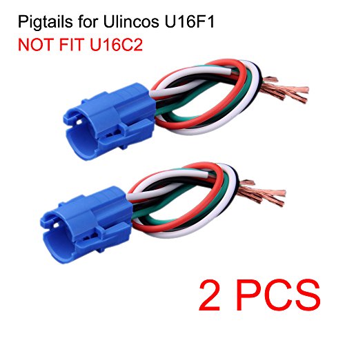 Não ajuste U16C2, pigtail de 16 mm, conector de fio, plugue de soquete apenas para o botão U16F1