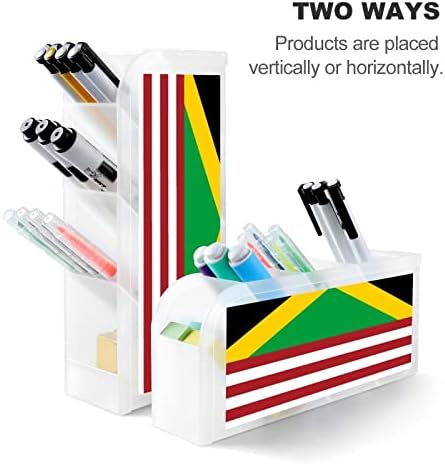 USA FIAG Jamaican bandeira Pen titular Lápis Organizador de maquiagem de maquiagem Copo Copo Arte