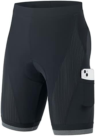 Calças de bicicleta de bicicleta confortáveis ​​masculinas de Beroy, shorts de bicicleta acolchoada em 3D