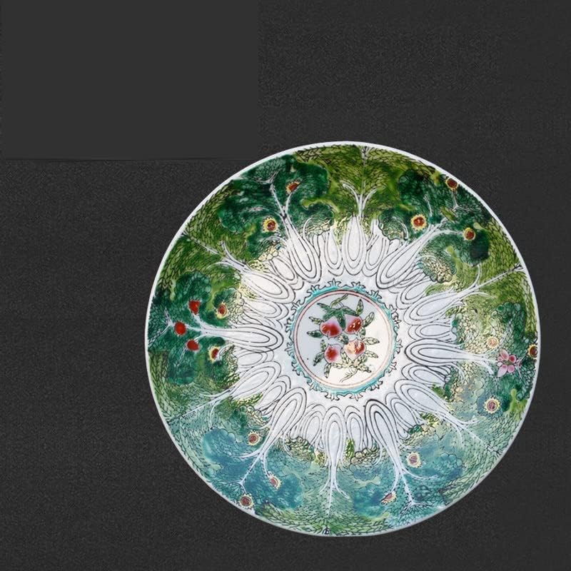 Yfqhdd estilo chinês pintado à mão Coleta de mobiliário de placa de porcelana chinesa
