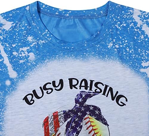 Ocupado criando bailares camiseta feminina amantes de beisebol camisa softball EUA camisetas engraçadas