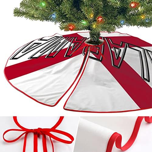 Bandeira da saia de árvore de Natal do estado do Alabama Ornamentos de Natal Vintage Decorações de Natal