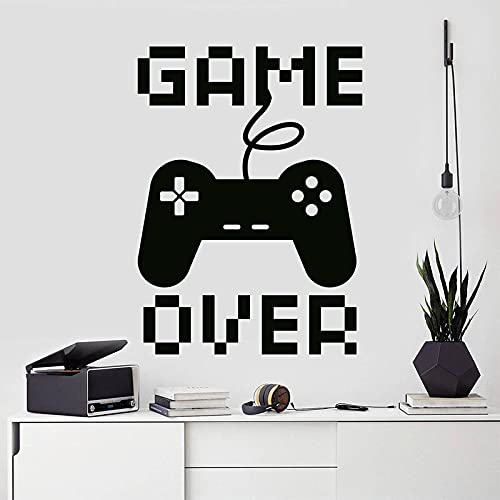 Video Game Decal Gamer Wall Sticker Game Over Decal Gamer Decor Controller Gaming Decal