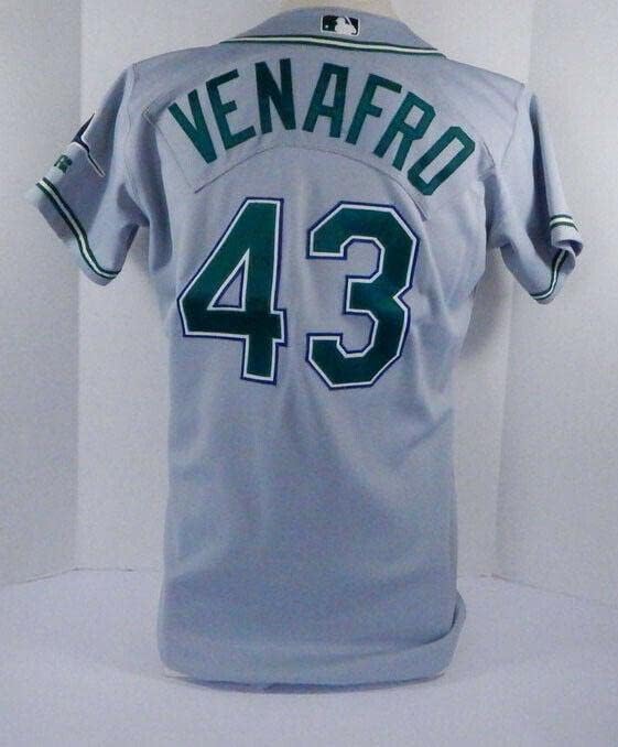 2003 Tampa Bay Devil Rays Mike Venafro 43 Jogo emitido Grey Jersey DP06407 - Jogo usou camisas MLB